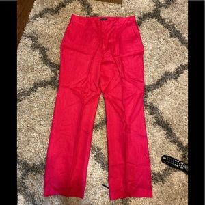 Size 14  Chaps pink linen pants